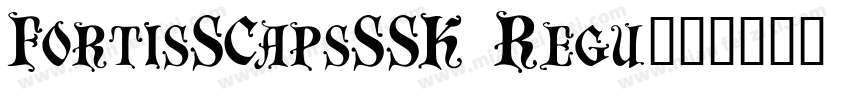 FortisSCapsSSK Regu字体转换